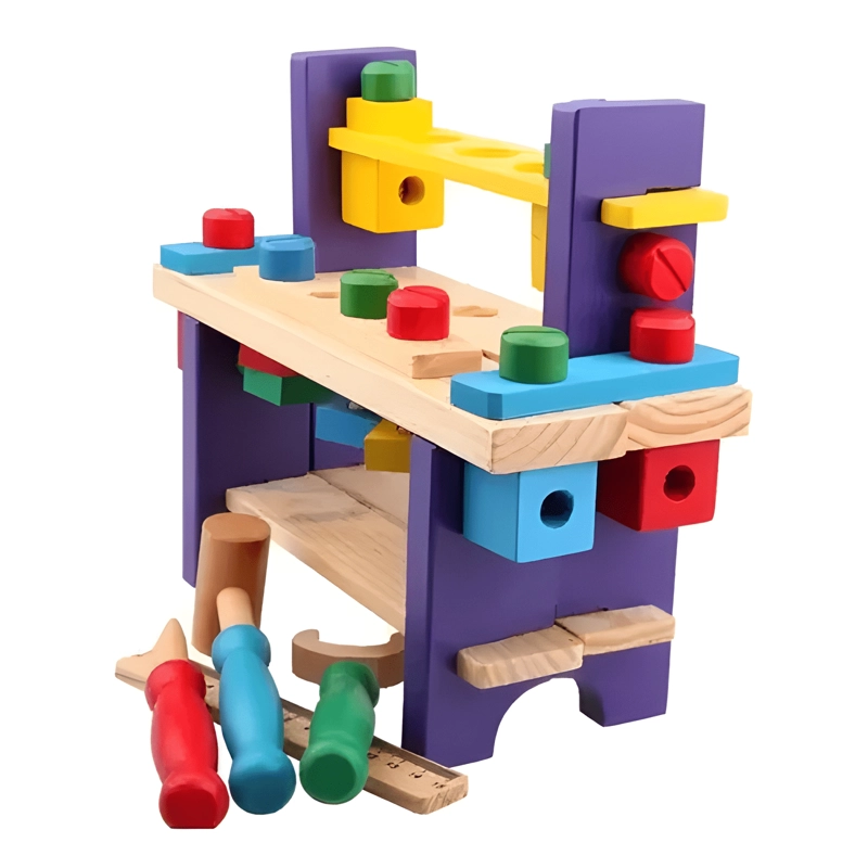 PACK 2 CAJAS DE HERRAMIENTAS DE MADERA PARA NIÑOS - 3