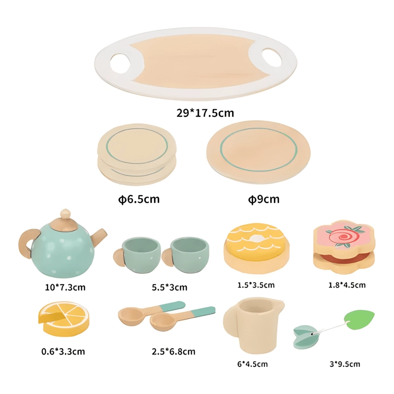 TAZAS DE TE  DE JUGUETE CON CALDERA Y PASTEL - 2