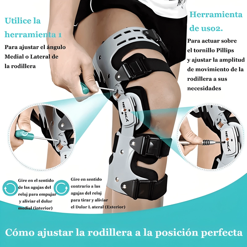 RODILLERA ME DICA AJUSTABLE PARA LESIONES ACL MCL PCL #1 - 4