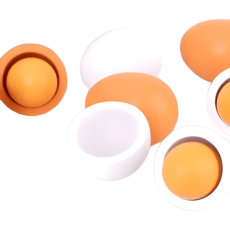 HUEVOS DE MADERA JUGUETE DIDACTICO MOTRICIDAD 6 PIEZAS - 2