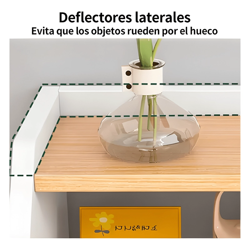 VELADOR DORMITORIO 4 NIVELES Y 3 CAJONES 50X30X61CM #3 - 4