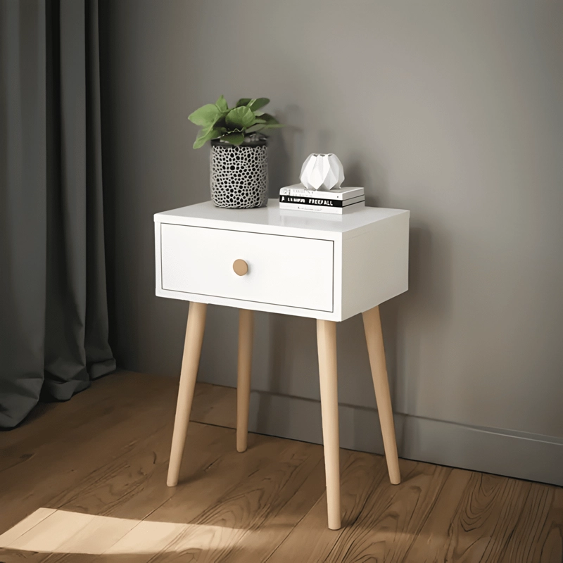 VELADOR CON CAJON 40X30X55CM BLANCO - 1