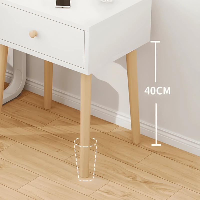 VELADOR CON CAJON 40X30X55CM BLANCO - 3