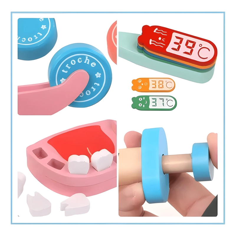 JUGUETE DIDACTICO KIT ME DICO DENTISTA MADERA NIÑOS #1 - 4