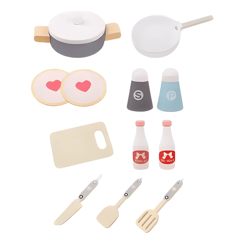 JUEGO SET DE COCINA CON UTENSILIOS DE MADERA - 2