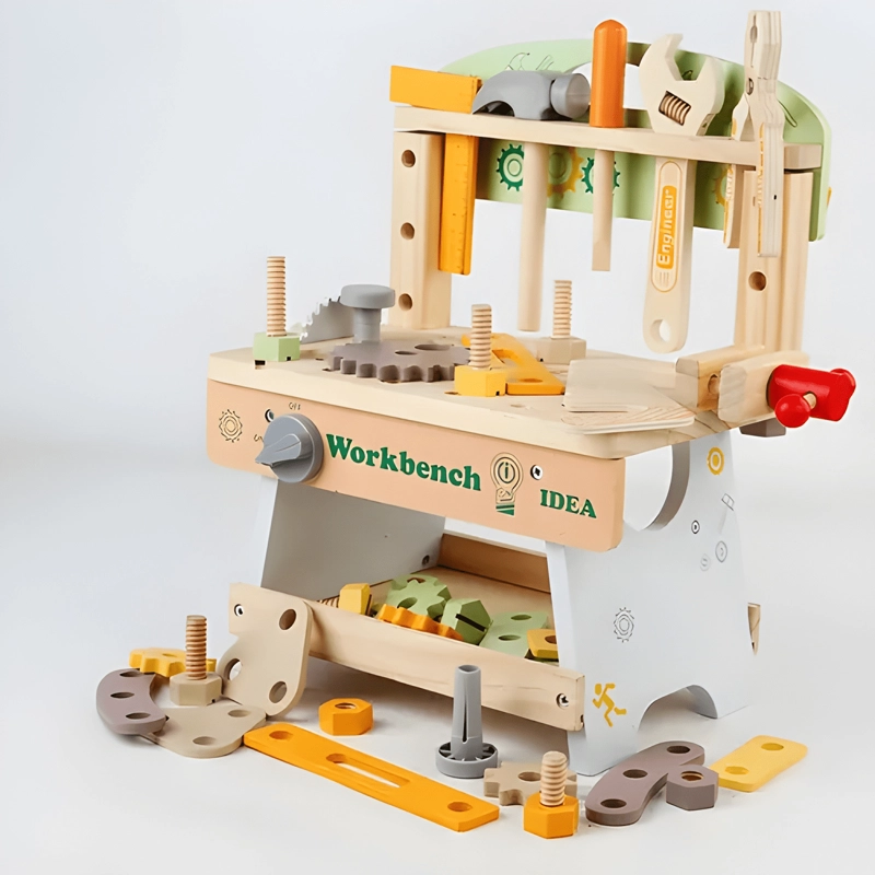 SET DE HERRAMIENTAS DE MADERA DE CONSTRUCCION PARA NIÑOS #3 - 2