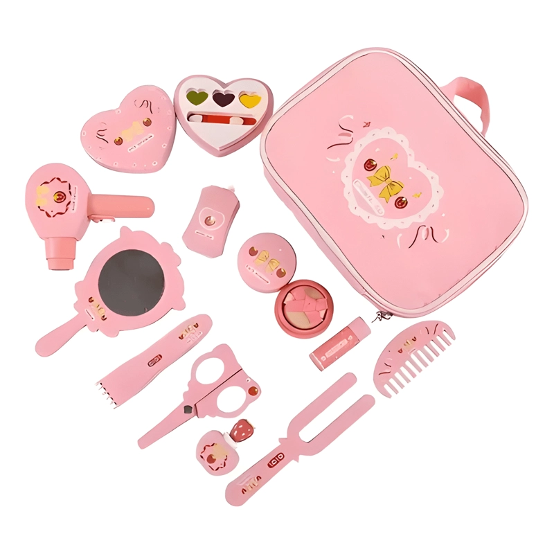 SET DE MAQUILLAJE JUGUETE DE MADERA DIDACTICO PARA NIÑAS - 1