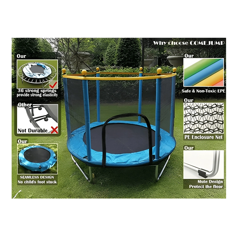 CAMA ELASTICA TRAMPOLIN PARA NIÑOS 1,4 M - 2