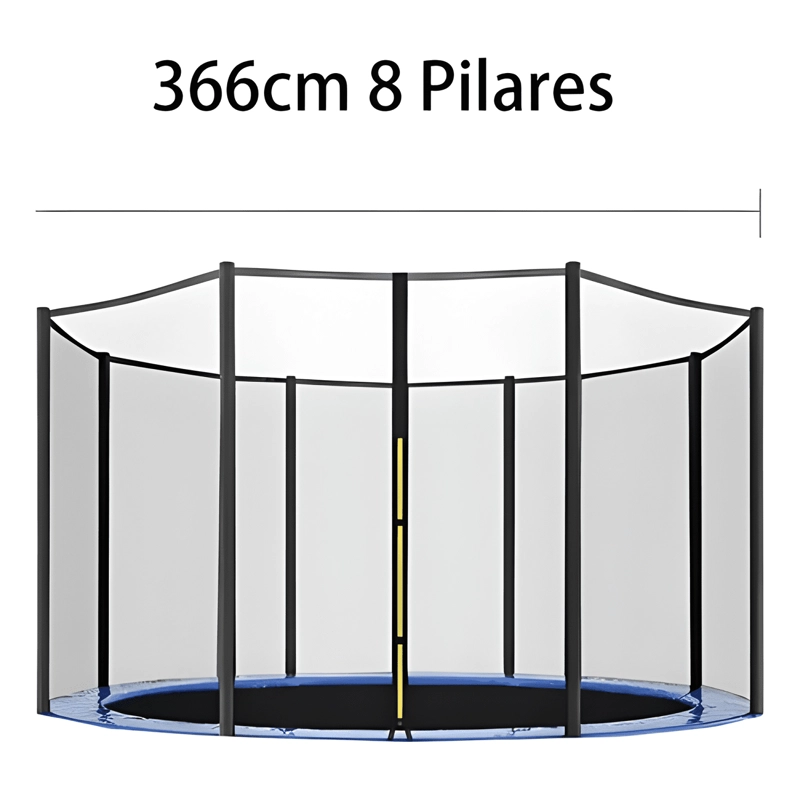 MALLA DE SEGURIDAD 8 POSTES PARA CAMA ELASTICA 3,66 M #7 - 2