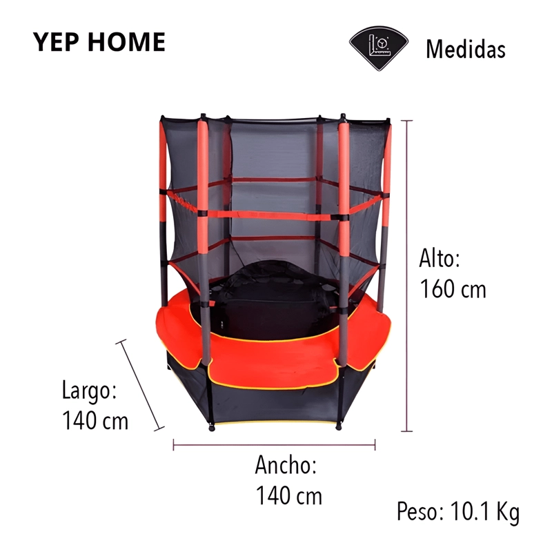 CAMA ELASTICA SALTARINA PARA NIÑOS 1,4 M - 1