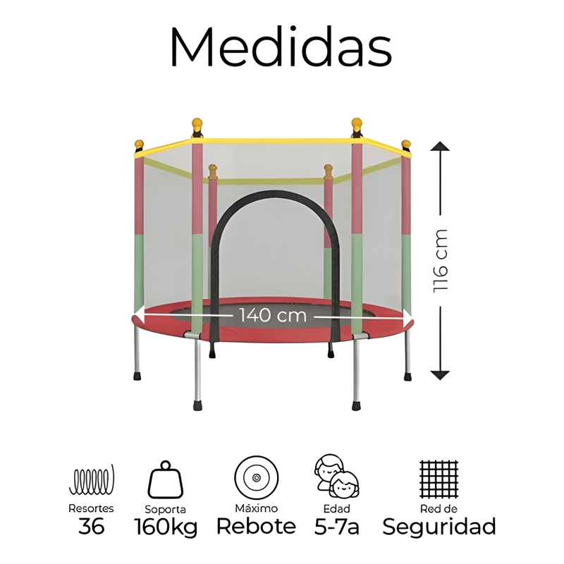 CAMA ELASTICA TRAMPOLIN PARA EXTERIOR 1,4 M - 1