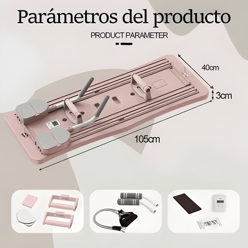 TABLA DE ENTRENAMIENTO FITNESS MULTIFUNCIONAL 6 EN 1 ROSA #1 - 3