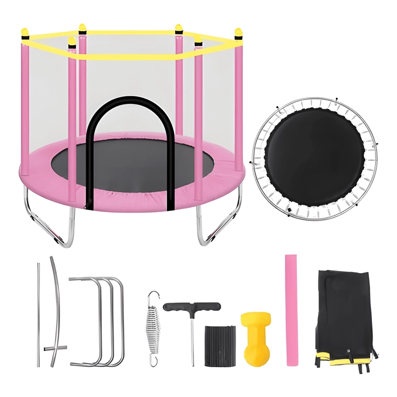 MINI TRAMPOLIN SALTARINA PARA NIÑOS ROSADO - 1