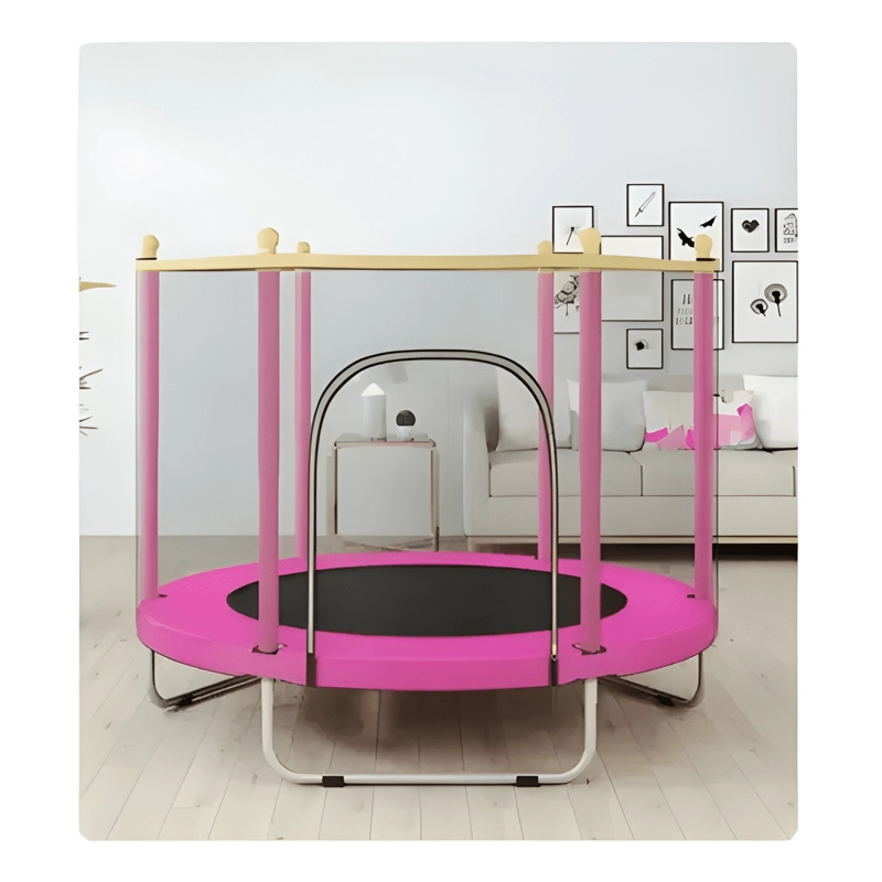 CAMA ELASTICA TRAMPOLIN PARA NIÑOS ROSADA - 1
