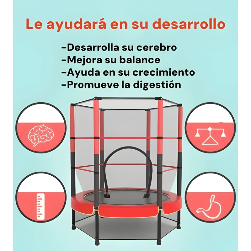 CAMA ELASTICA TRAMPOLIN PARA NIÑOS 165 X 140 CM #1 - 4