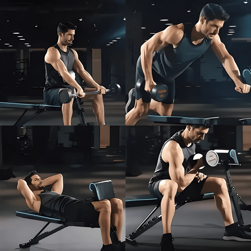BANCO MULTIFUNCIONAL PARA ENTRENAMIENTO FITNESS #2 - 3