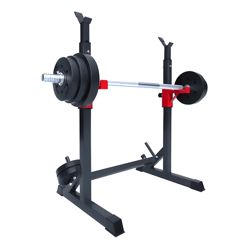 RACK PORTABARRAS AJUSTABLE DE ACERO PARA MUSCULACION #2 - 1