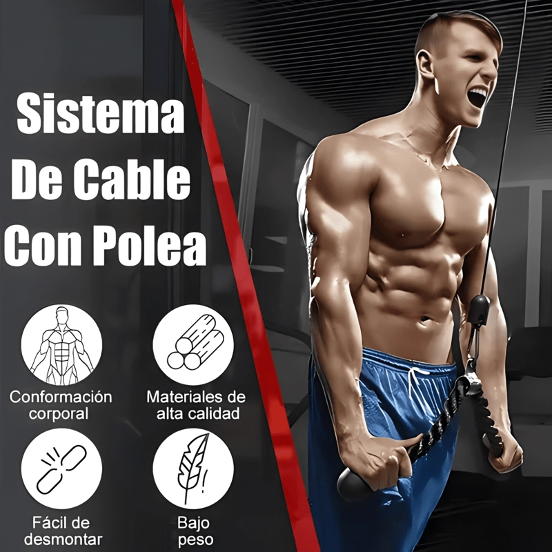 SISTEMA DE CABLE CON POLEA PARA TRICEPS #4 - 1