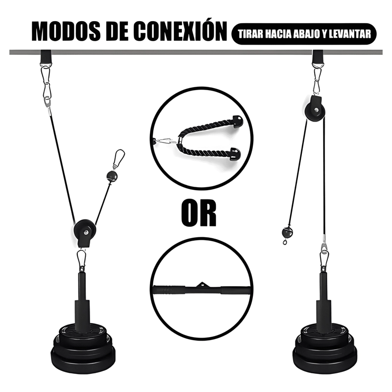 SISTEMA DE CABLE CON POLEA PARA TRICEPS #4 - 2