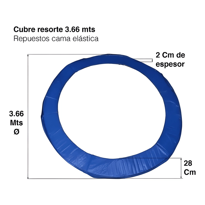CUBRE RESORTE DE SEGURIDAD PARA CAMA ELASTICA 3,66 M #2 - 1