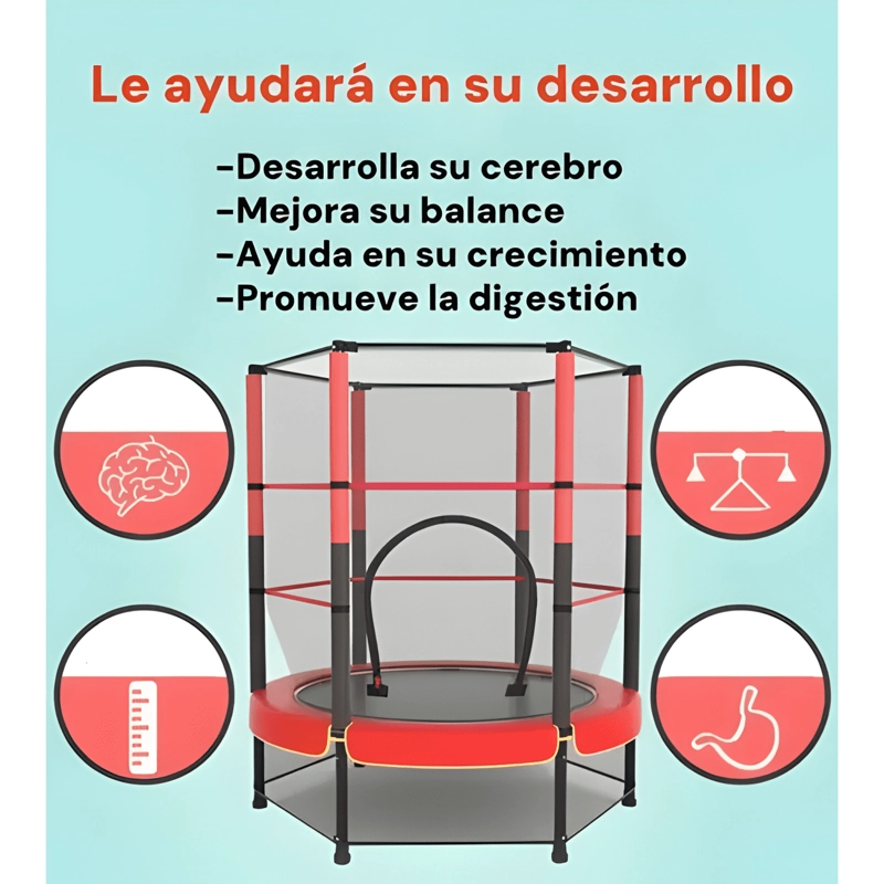 CAMA ELASTICA TRAMPOLIN PARA NIÑOS 165 X 140 CM #2 - 3