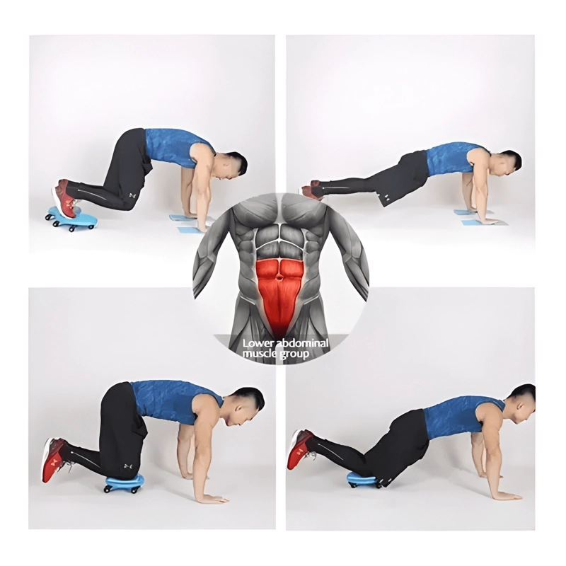 MAQUINA DE ABDOMINALES CON RUEDA Y COLCHONETA 237048 - 1