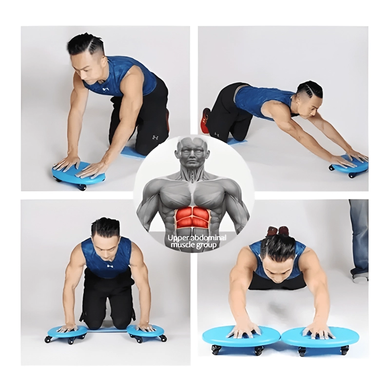 MAQUINA DE ABDOMINALES CON RUEDA Y COLCHONETA 237048 - 2