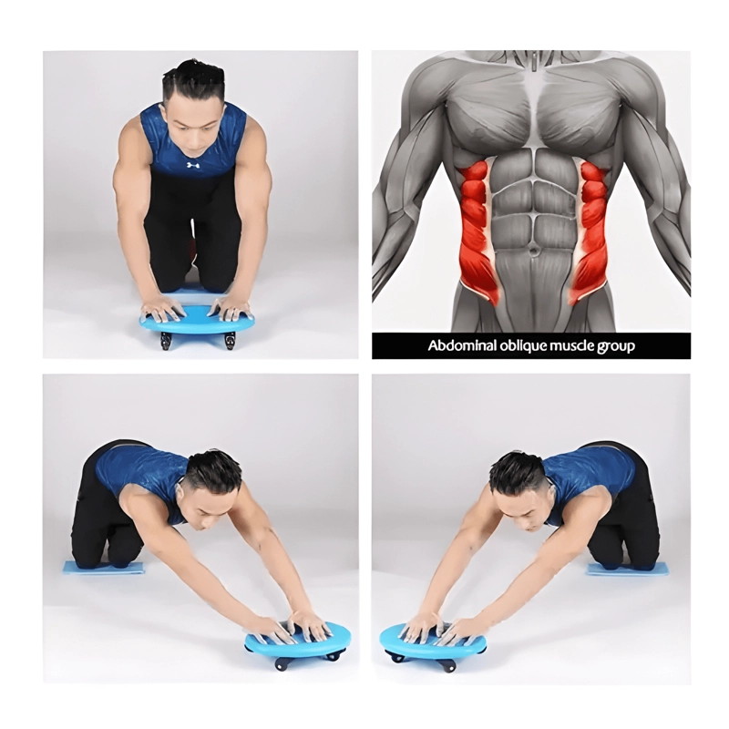 MAQUINA DE ABDOMINALES CON RUEDA Y COLCHONETA 237048 - 3