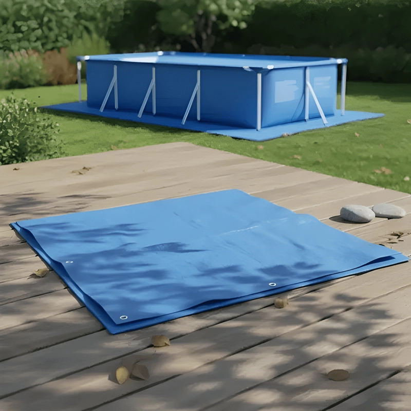 LONA PROTECTORA DE PISO PARA PISCINAS 338X239 MM AZUL #2 - 1