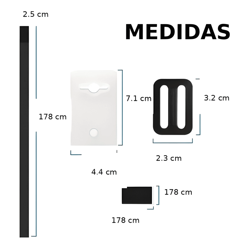 KIT 8 CORREAS PARA RODILLO DE CUBIERTA DE PISCINA - 1