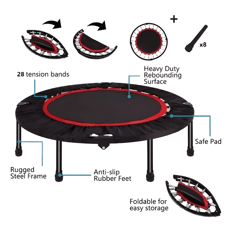 TRAMPOLIN CAMA ELASTICA CON SOPORTE FIT 1,2 M #3 - 2