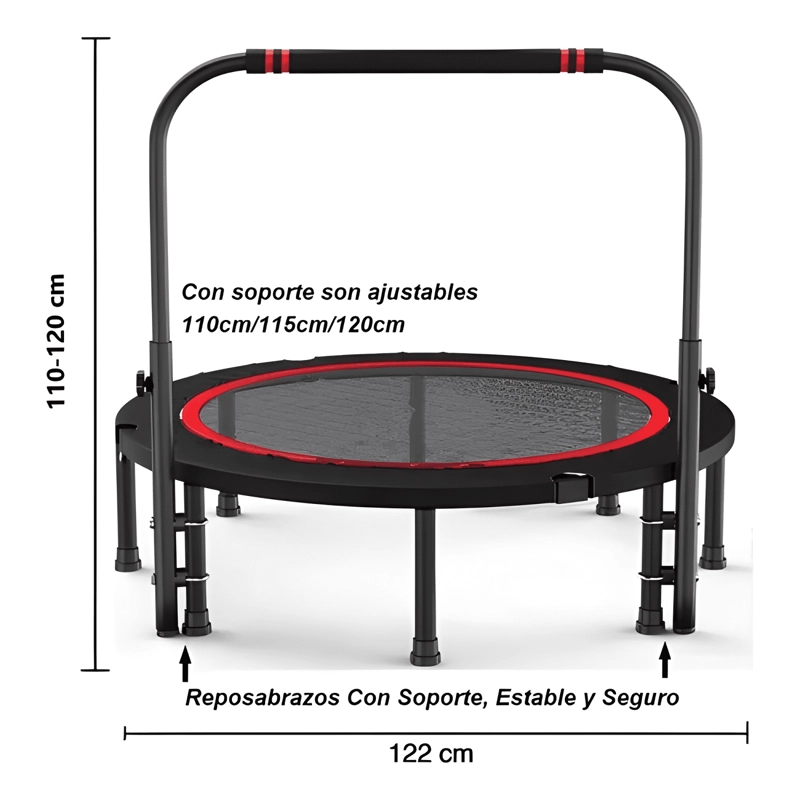 TRAMPOLIN CAMA ELASTICA CON SOPORTE FIT 1,2 M #3 - 4