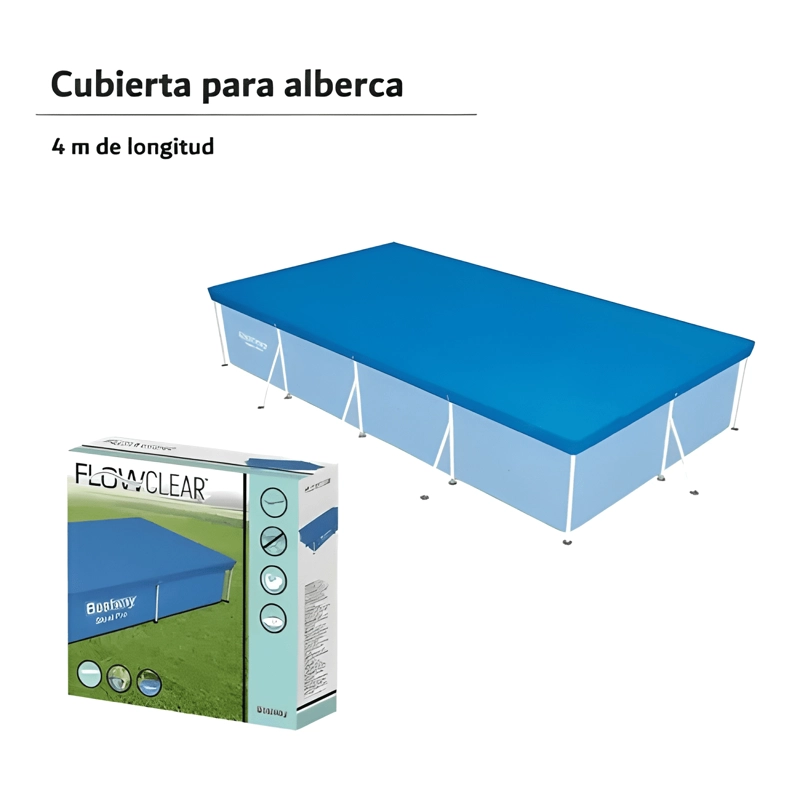 CUBIERTA PARA ALBERCA RECTANGULAR 4 X 2,11 M #9 - 1