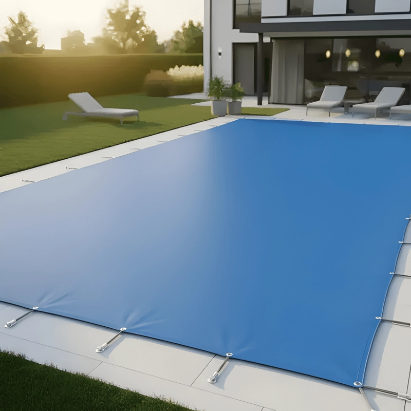COBERTOR DE PISCINA REFORZADO 540 G/M2 CON OJETILLOS 8X4 M - 4