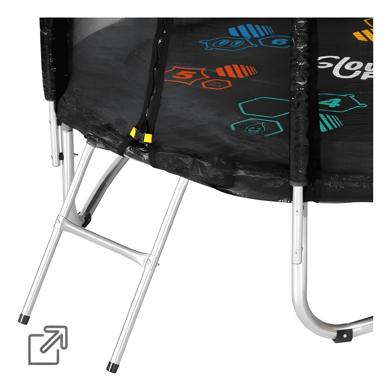 CAMA ELASTICA GLOWUP CON ARO DE BASQUET 2,44 M - 3