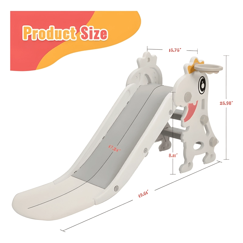 TOBOGAN INFANTIL PLEGABLE NICE IDAEL 80294 ANTIDESLIZANTE - 4