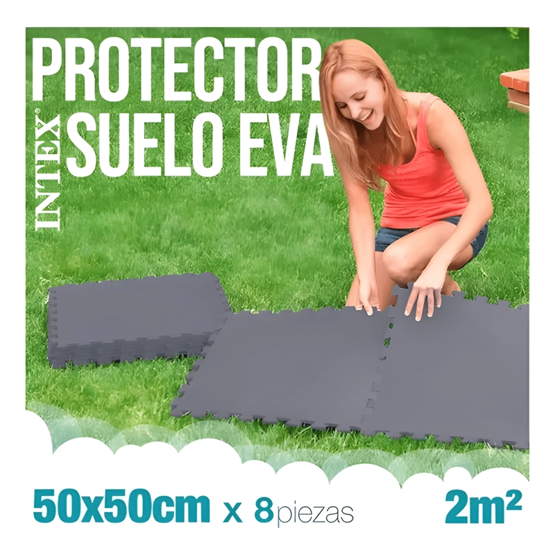 PROTECTOR DE PISO INTEX PARA PISCINA 50X50 CM - 1
