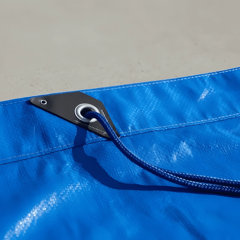 LONA CUBRE PISCINA UNIVERSAL IMPERMEABLE 2X4 M AZUL - 3