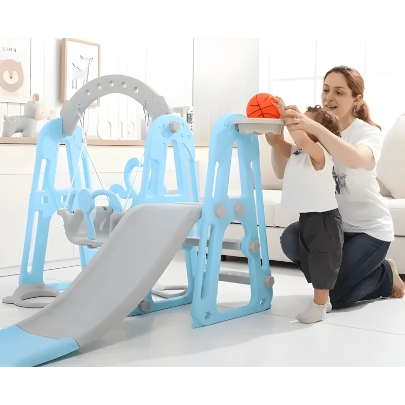 RESBALIN CON COLUMPIO Y ARCO DE BASQUETBOL - 1