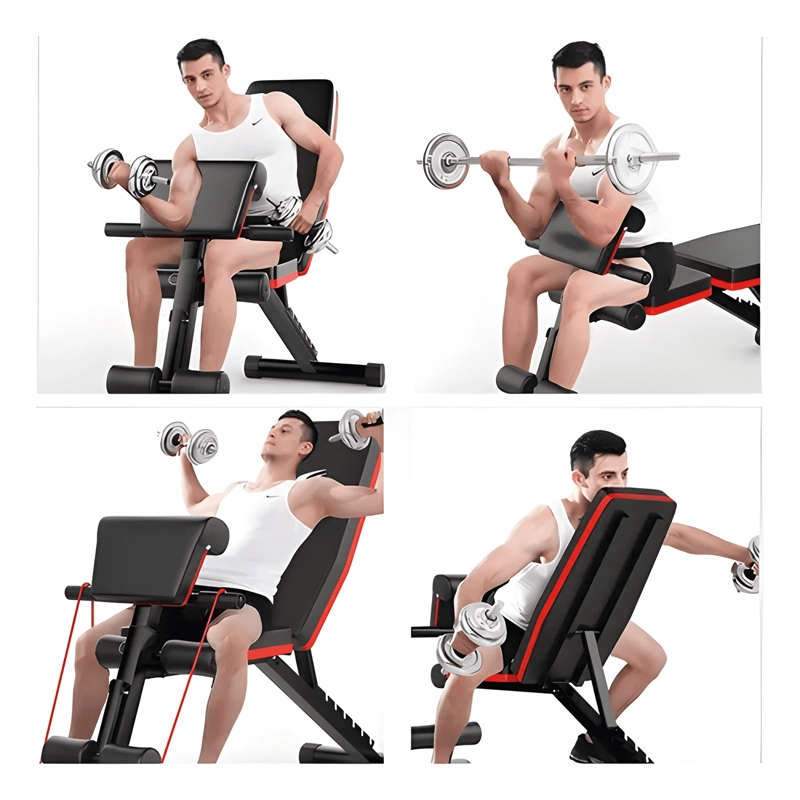 BANCO ABDOMINALES PLEGABLE IZI LIFE 45 FUNCIONES NEGRO #1 - 4