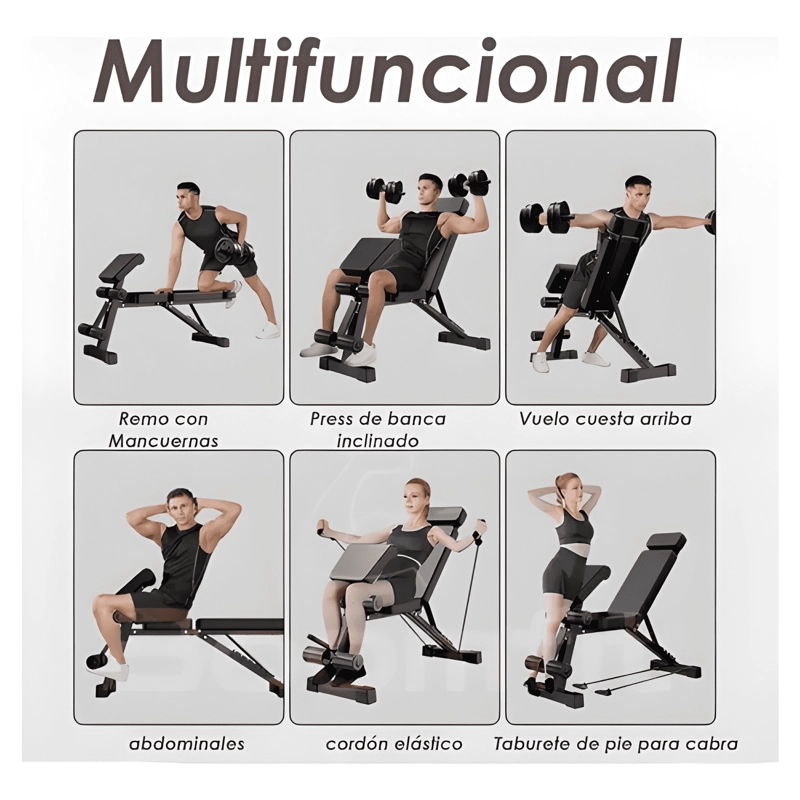 PRESS BANCA BOOMFIT MULTIFUNCIONAL 16 EN 1 PLEGABLE - 4
