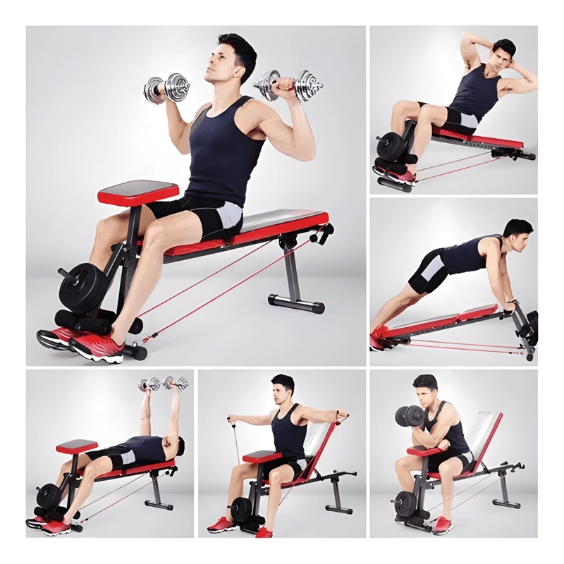 BANCA ABDOMINAL INCLINABLE PARA PECHO Y PIERNAS #3 - 1