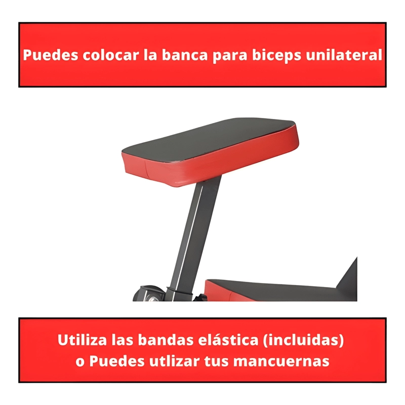 BANCA ABDOMINAL INCLINABLE PARA PECHO Y PIERNAS #3 - 4