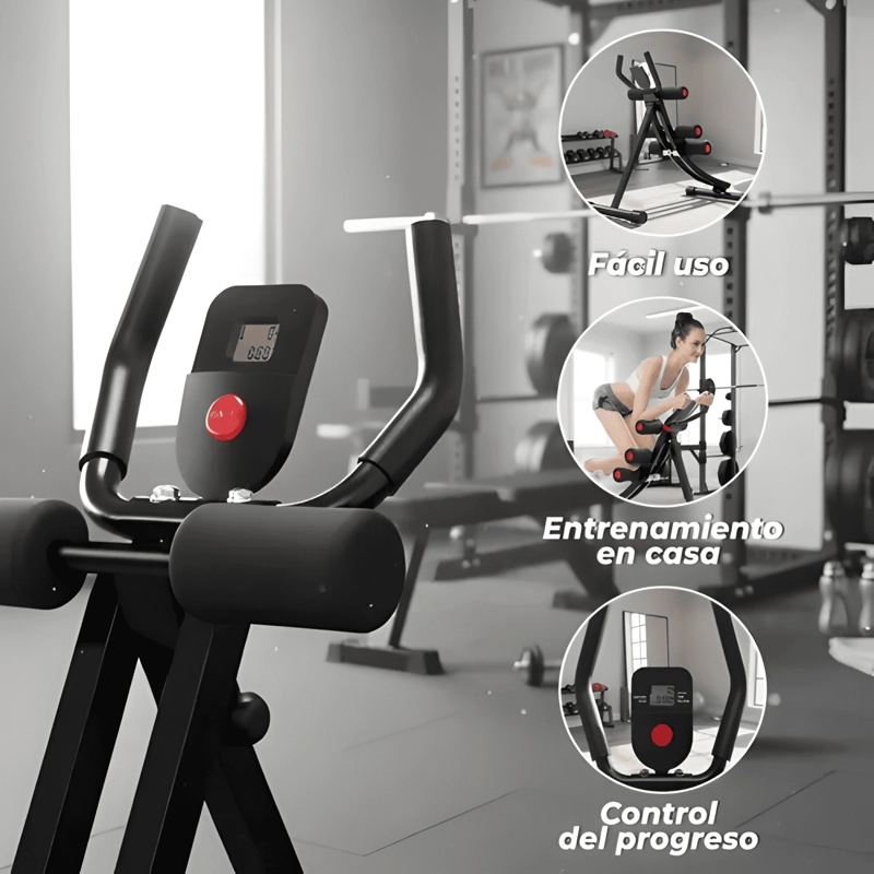 MAQUINA DE ABDOMINALES ERGONOMICA SEMICURVA - 1
