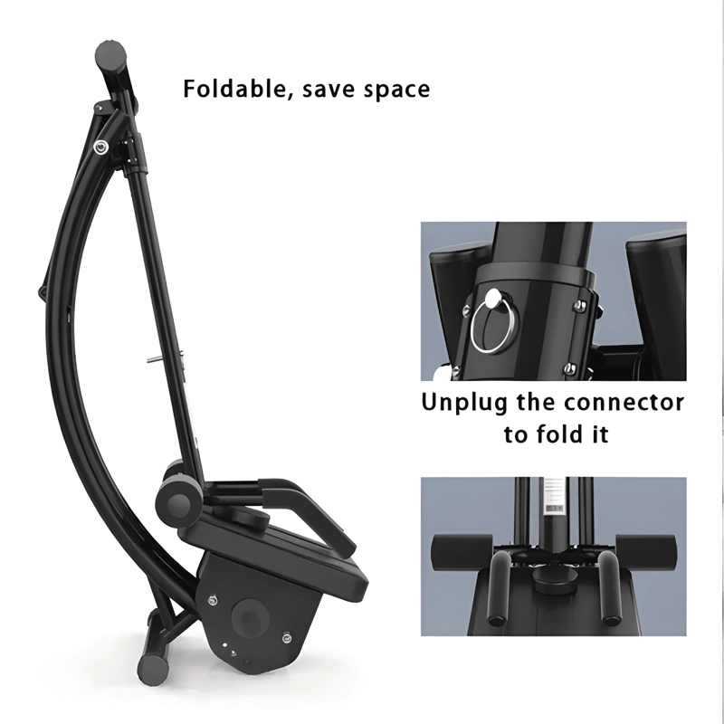 MAQUINA DE ABDOMINALES PARA GIMNASIO 233035 NEGRO - 1