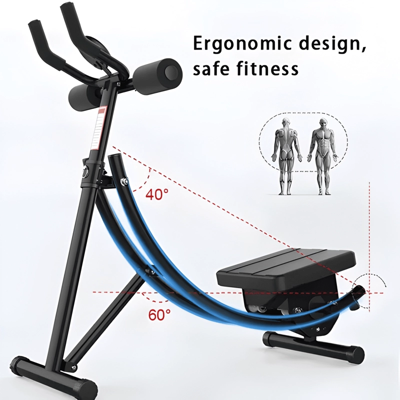 MAQUINA DE ABDOMINALES PARA GIMNASIO 233035 NEGRO - 2
