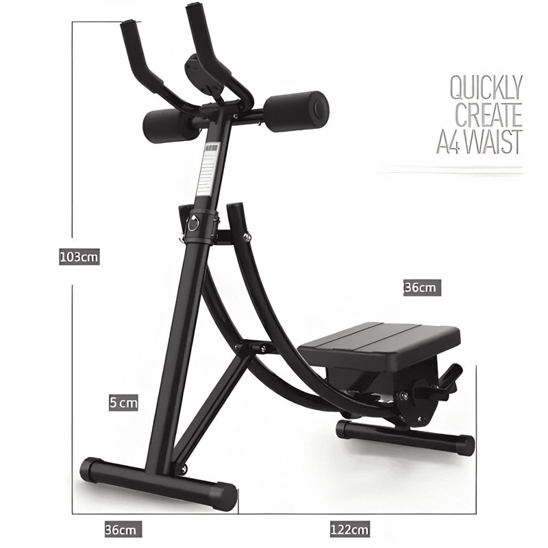 MAQUINA DE ABDOMINALES PARA GIMNASIO 233035 NEGRO - 4