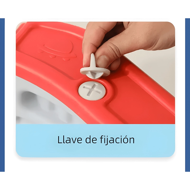 TOBOGAN RESBALIN PLEGABLE CON ARO Y PELOTA 122X52X35 CM - 4