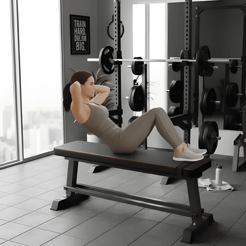 MAQUINA AEROBICA DE ABDOMINALES SPORTIME MUNDO-1504 NEGRA - 4