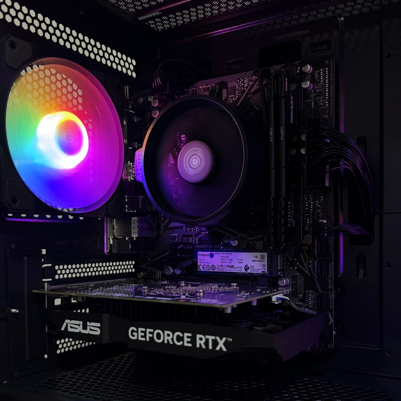 PC GAMER INTEL I7 14700F 20-CORE + 16GB + RX 7600 8GB - 6